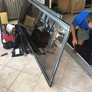 sliding glass door frame repair Greenacres